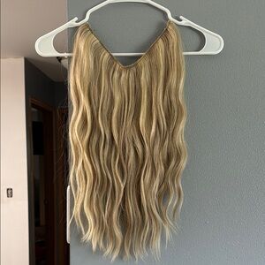 HaloCouture Blonde Wavy Hair Extension